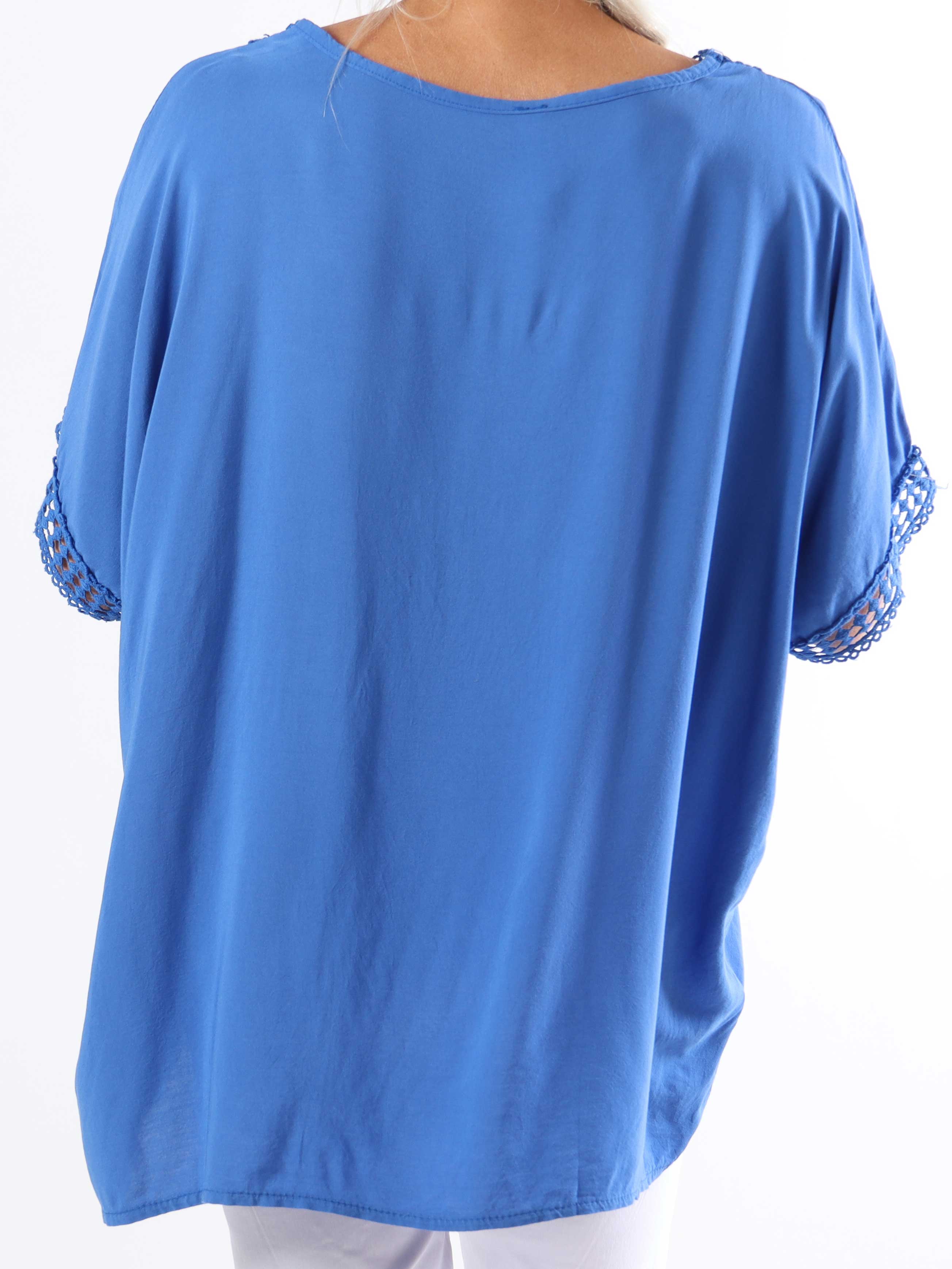 Muna - Plus size tunika i let viskose med broderinger